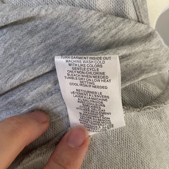 **SOLD**Como Vintage Grey Jersey Puff Sleeve Dress. Size M - Picture 9 of 10